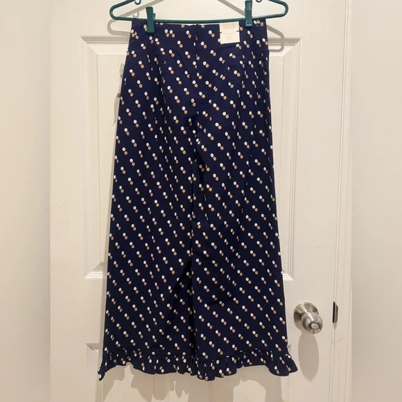 NWT Anthropologie Women's 31P The Colette Cropped High-Rise Wide-Leg Trousers - Picture 6 of 9